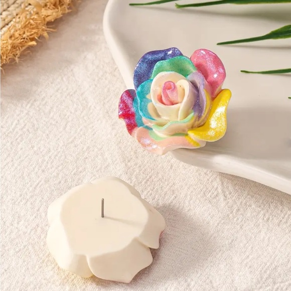 Colorful Floral Earrings - Picture 2 of 4